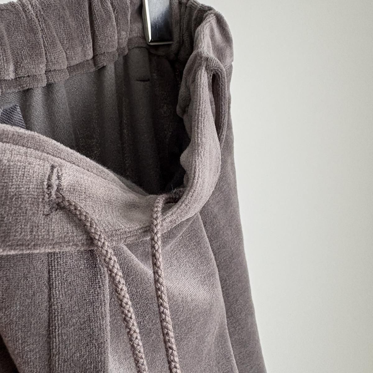 10 HANDCRAFTED MODERN velour ribbon pants/0034*PT#IT