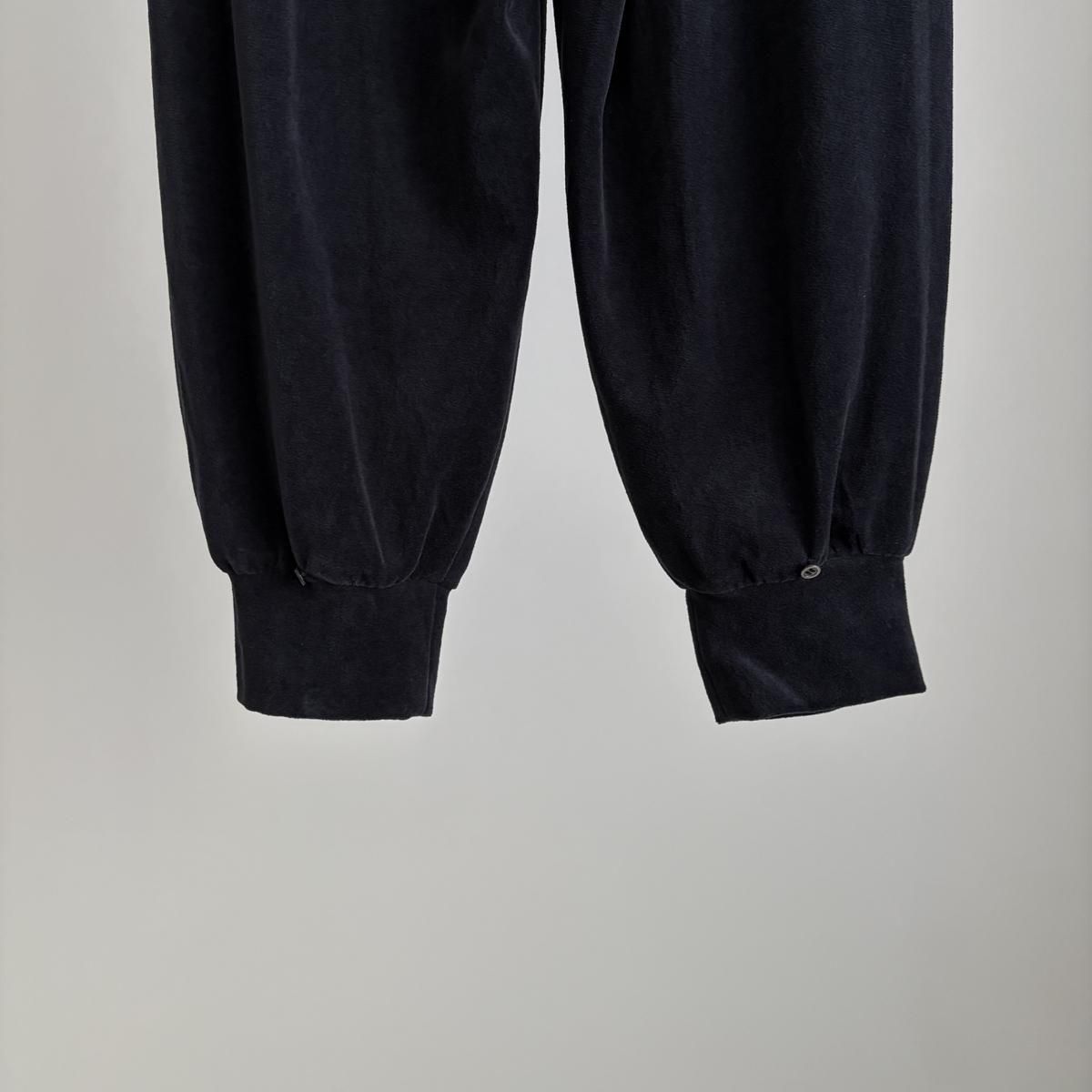 10 HANDCRAFTED MODERN velour ribbon pants/0034*PT#IT