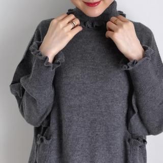 TOWAVASE Volant turtleneck (1PLY)/30-0029A*KN#IT