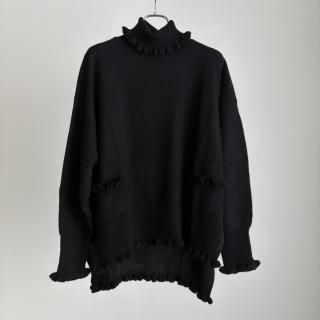 <img class='new_mark_img1' src='https://img.shop-pro.jp/img/new/icons13.gif' style='border:none;display:inline;margin:0px;padding:0px;width:auto;' />TOWAVASE Volant turtleneck (1PLY)/30-0029A*KN#IT