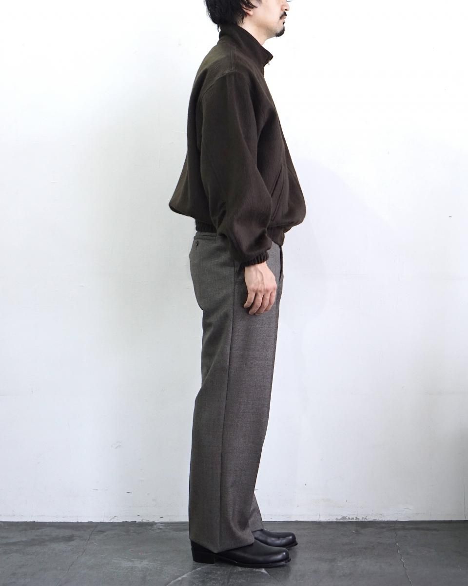 25AW AURALEE BABY CAMEL FLANNEL ZIP BLOUSON / A25AB03BF *BR#GH