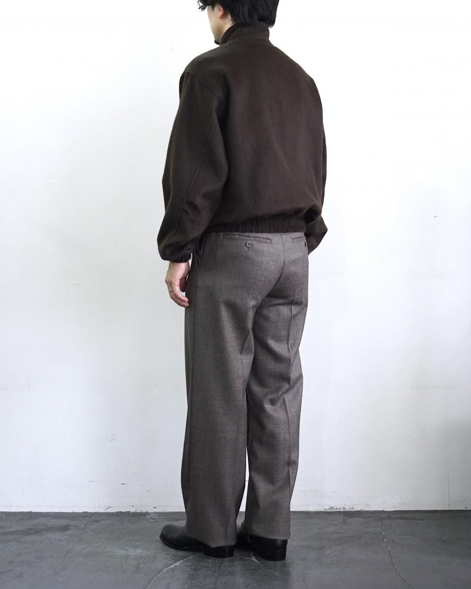 25AW AURALEE BABY CAMEL FLANNEL ZIP BLOUSON / A25AB03BF *BR#GH