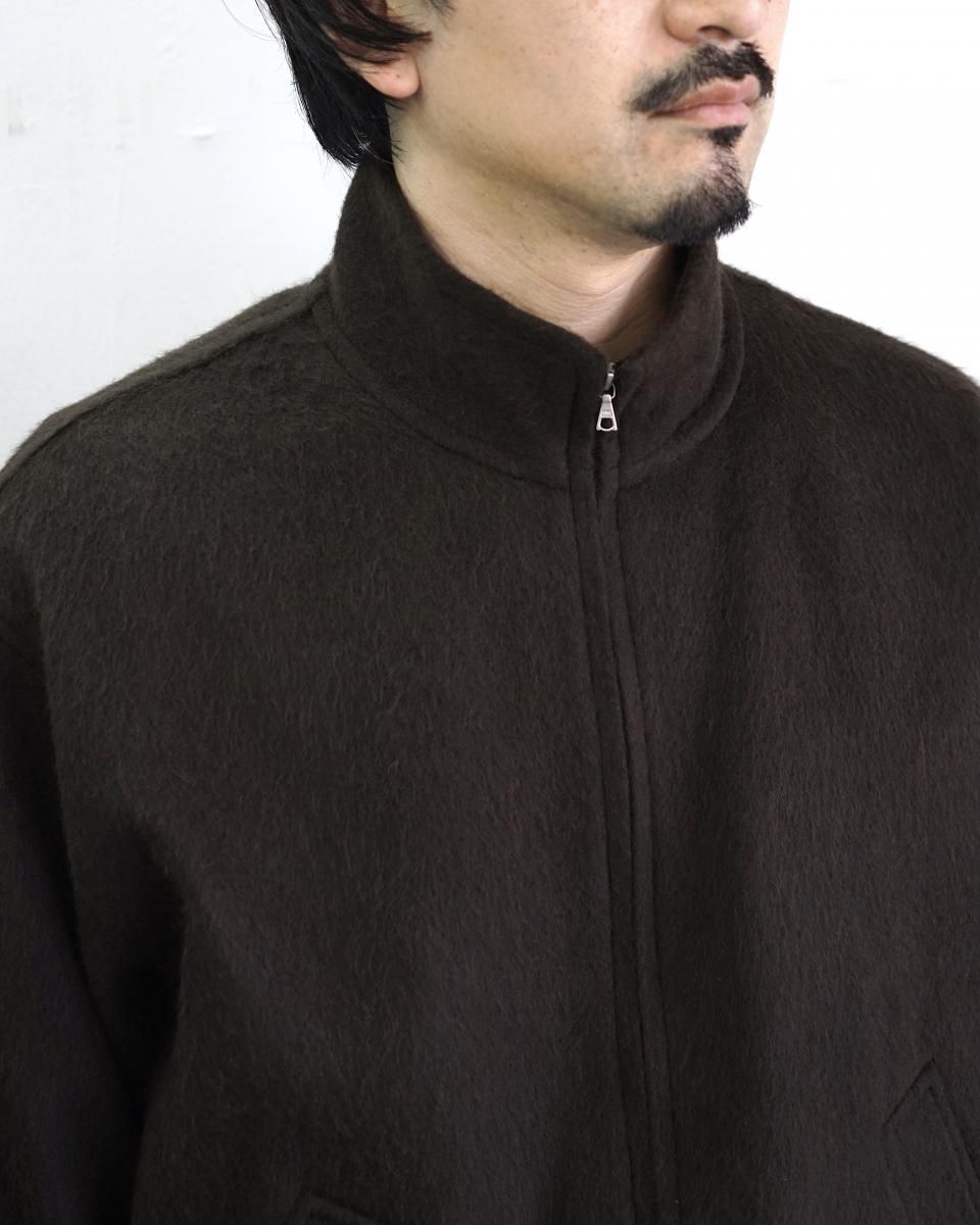 25AW AURALEE BABY CAMEL FLANNEL ZIP BLOUSON / A25AB03BF *BR#GH