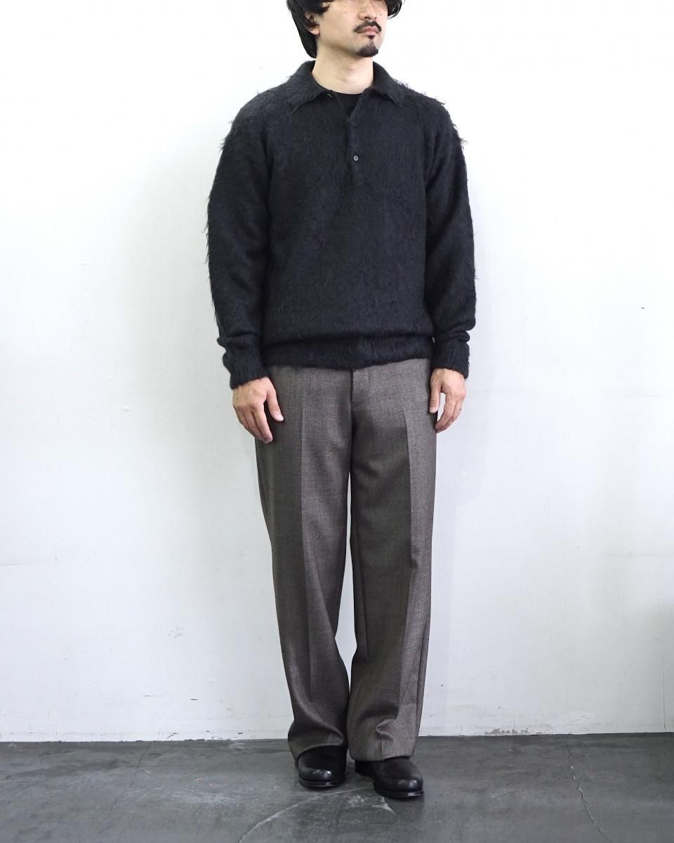 トップス BRUSHED SUPER KID MOHAIR KNIT POLO 25aw BRUSHED SUPER KID MOHAIR KNIT POLO - AURALEE Official Website