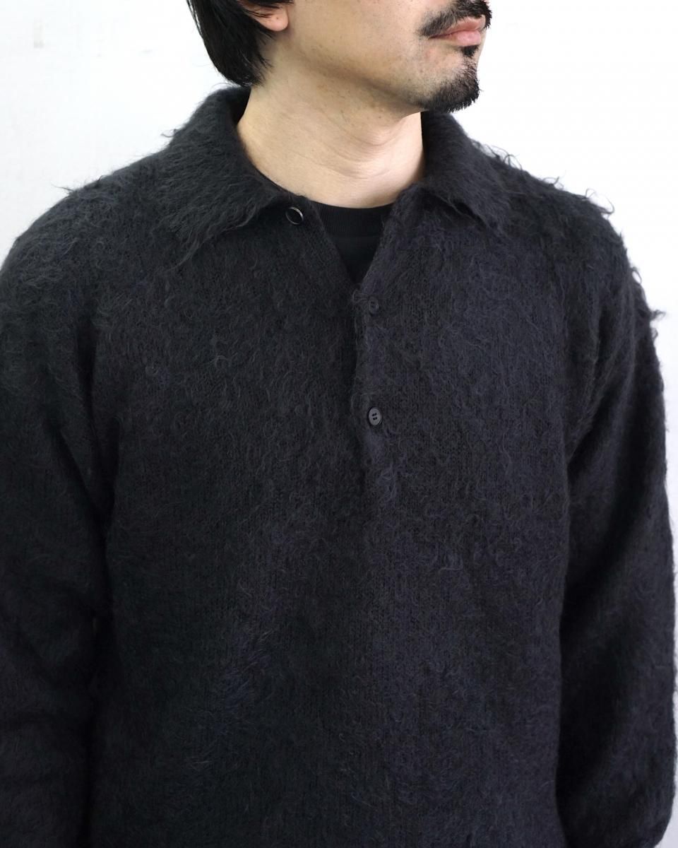 トップス 25AW AURALEE BRUSHED KID MOHAIR POLO 3 Auralee Brushed