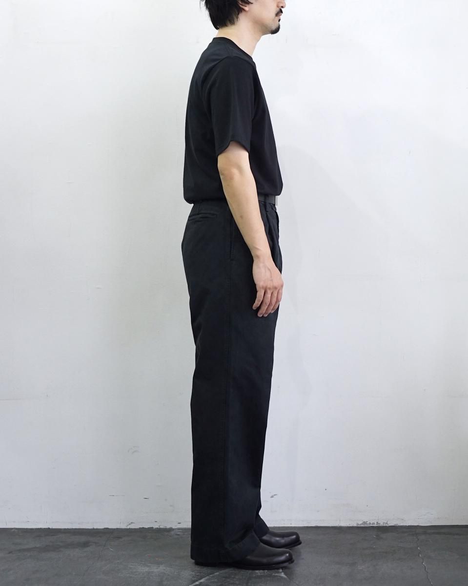 25AW AURALEE PRODUCT DYED FINX CHINO ONE-TUCK PANTS