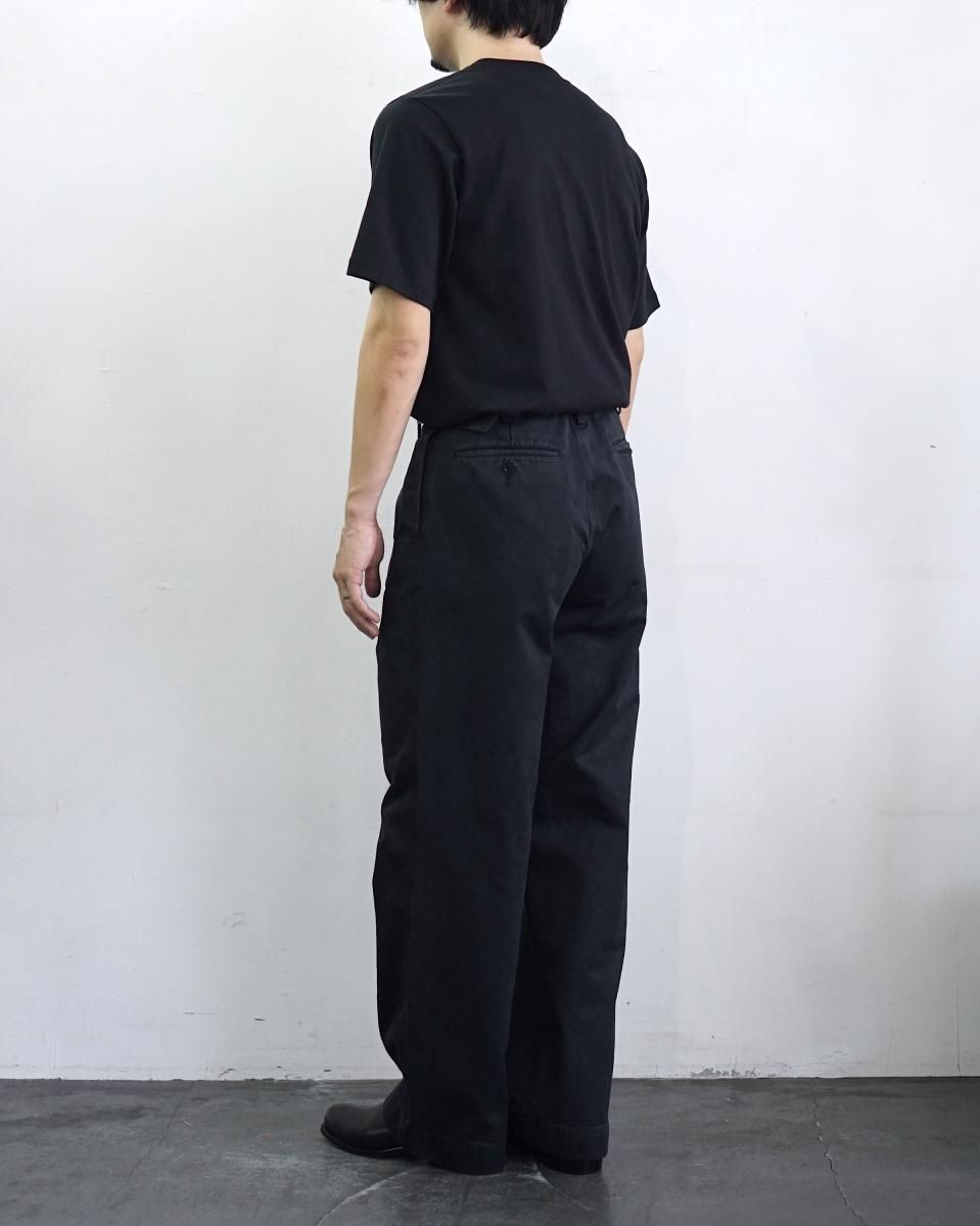25AW AURALEE PRODUCT DYED FINX CHINO ONE-TUCK PANTS / A25AP01CP*PT