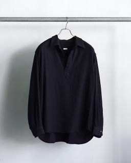 <img class='new_mark_img1' src='https://img.shop-pro.jp/img/new/icons13.gif' style='border:none;display:inline;margin:0px;padding:0px;width:auto;' />A.PRESSE 2025 Style 2 Wool Skipper Shirt / 25AAP-02-11*SL#GH