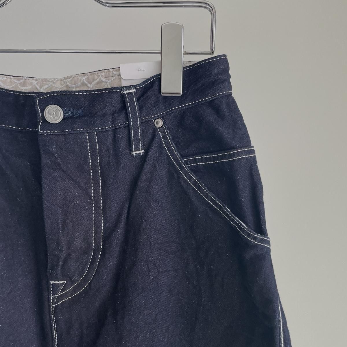 ミナペルホネン　バルーンワイドデニム mina perhonen always バルーンワイドデニム DN4420A