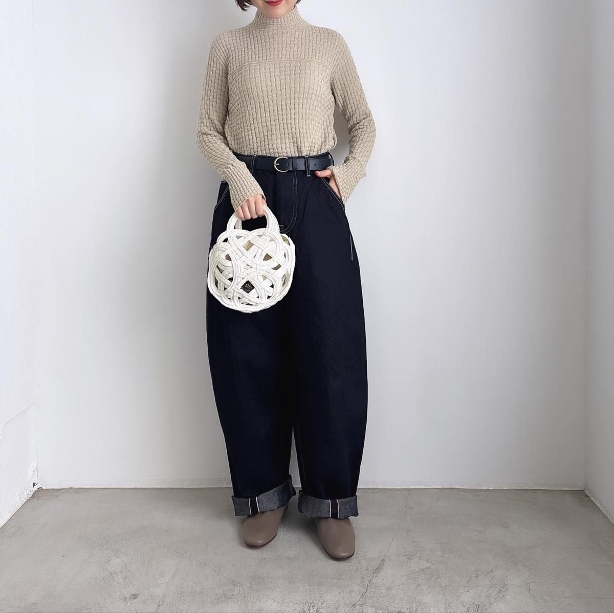 ミナペルホネン　always 　ワイドデニム mina perhonen always ビッグポケットワイドデニム