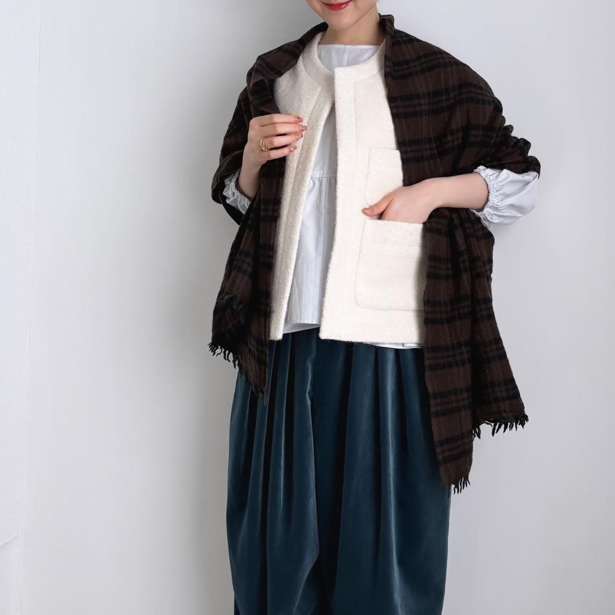 10 HANDCRAFTED MODERN 3 tuck wide pants(velvet) /0029*PT#IT