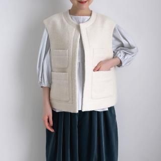 <img class='new_mark_img1' src='https://img.shop-pro.jp/img/new/icons13.gif' style='border:none;display:inline;margin:0px;padding:0px;width:auto;' />10 HANDCRAFTED MODERN angola tweed vest/004*JK#IT