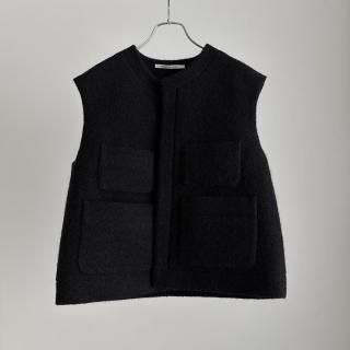 10 HANDCRAFTED MODERN angola tweed vest/004*JK#IT