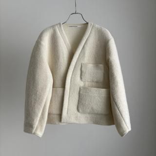 <img class='new_mark_img1' src='https://img.shop-pro.jp/img/new/icons13.gif' style='border:none;display:inline;margin:0px;padding:0px;width:auto;' />10 HANDCRAFTED MODERN weave and knit no collar jacket/006*JK#IT