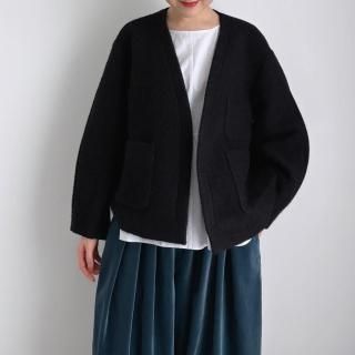 <img class='new_mark_img1' src='https://img.shop-pro.jp/img/new/icons13.gif' style='border:none;display:inline;margin:0px;padding:0px;width:auto;' />10 HANDCRAFTED MODERN weave and knit no collar jacket/006*JK#IT
