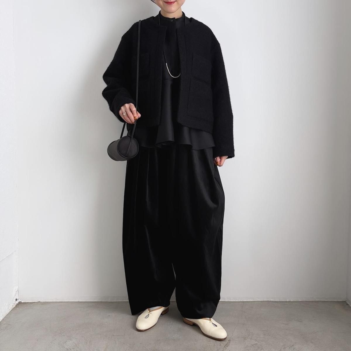 Pulpさん専用　美品 tenne handcrafted modern パンツ 10 HANDCRAFTED MODERN 3 tuck wide pants(press velvet) /0029*PT#IT