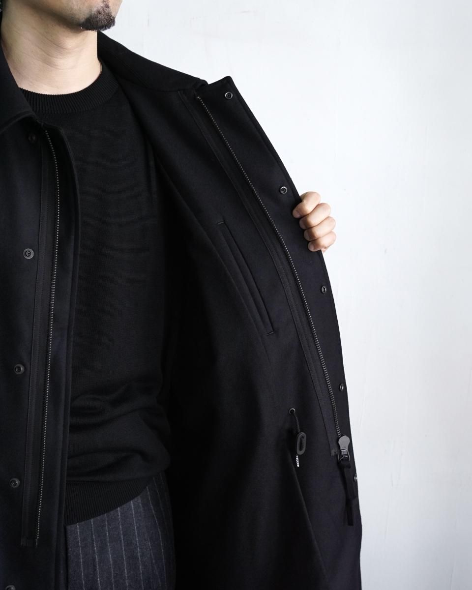 25AW ULTERIOR SUPER FINE LIGHT MELTON B/C FIELD COAT / UCT20