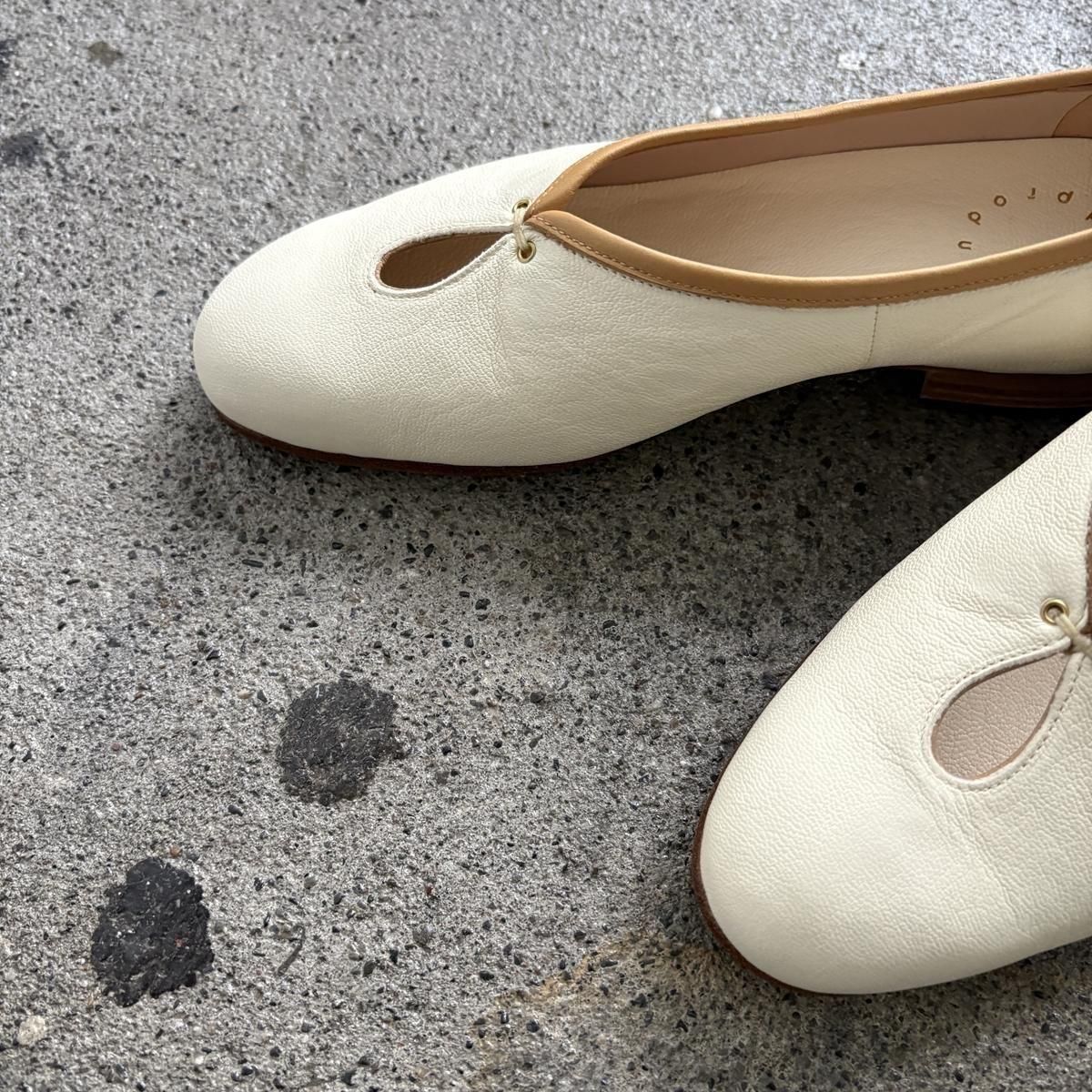 Post Production Tear Pumps (White Tanned Goat)*DR#IT - ARTHUR