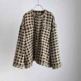 <img class='new_mark_img1' src='https://img.shop-pro.jp/img/new/icons13.gif' style='border:none;display:inline;margin:0px;padding:0px;width:auto;' />kijinokanosei fringe Jacket (kohaku)/KJ502AW76*JK#IT