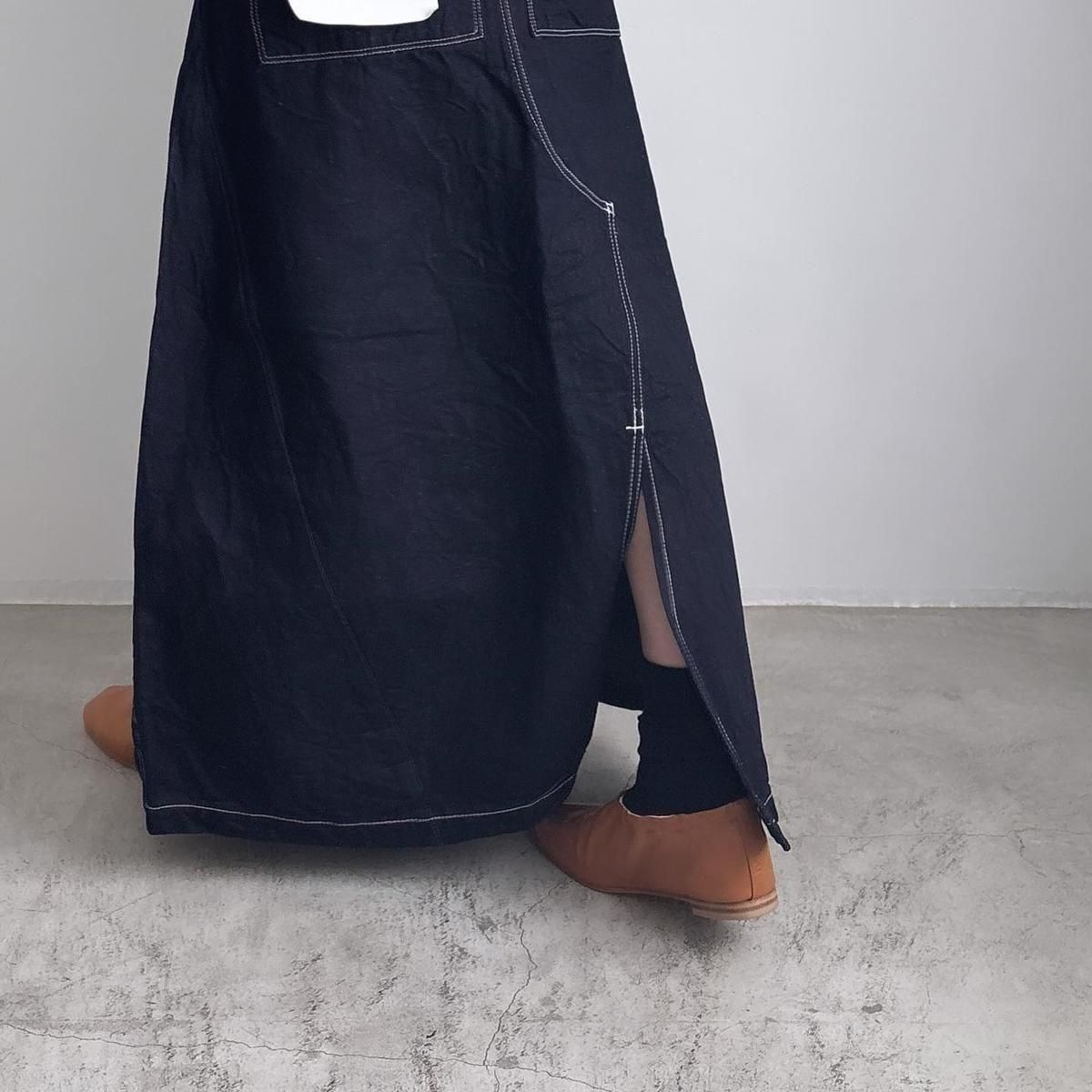 mina perhonen always(オールウェイズ) デニムロングスカート(indigo