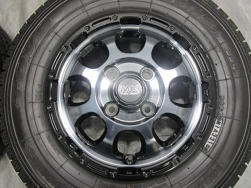 軽トラ・軽バンなど☆MAD CROSS MXホイール 4.0J +43 4H PCD100
