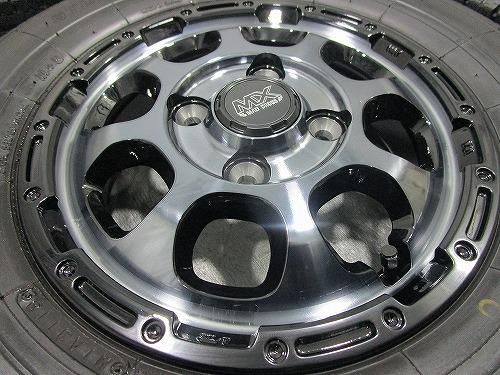 軽トラ・軽バンなど☆MAD CROSS MXホイール 4.0J +43 4H PCD100☆超 
