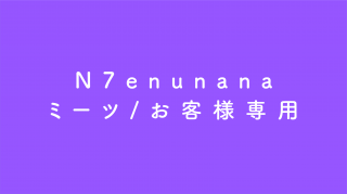 N7enunana追加購入／ミーツお客様専用