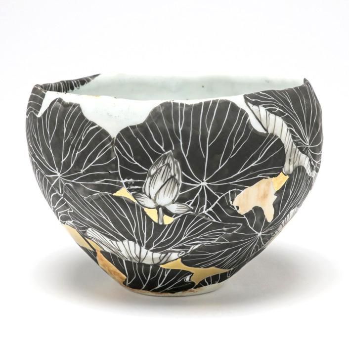 蓮と蛙 抹茶碗｜井上雅子 - 縁煌 (えにしら) オンラインショップ