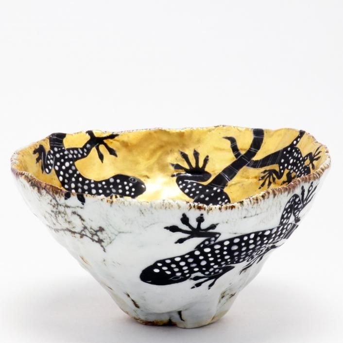 茶碗 守宮（やもり）｜井上雅子 - 縁煌 (えにしら) オンラインショップ