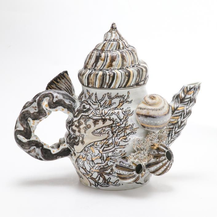 夜の螺旋 ポット｜工藤完子 - 縁煌 (えにしら) オンラインショップ