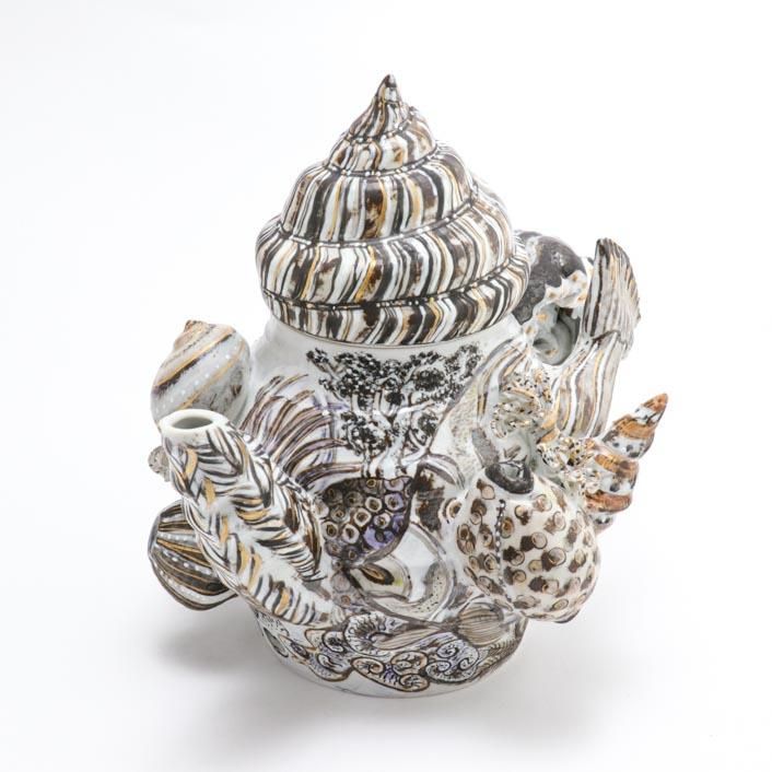 夜の螺旋 ポット｜工藤完子 - 縁煌 (えにしら) オンラインショップ