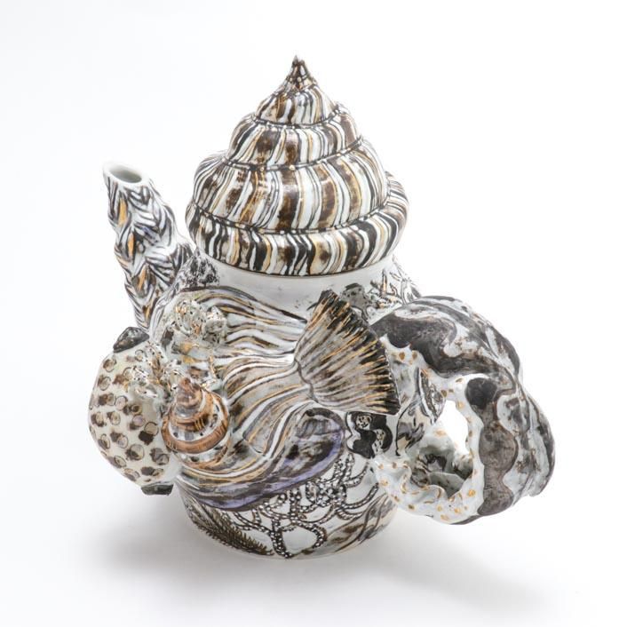 夜の螺旋 ポット｜工藤完子 - 縁煌 (えにしら) オンラインショップ