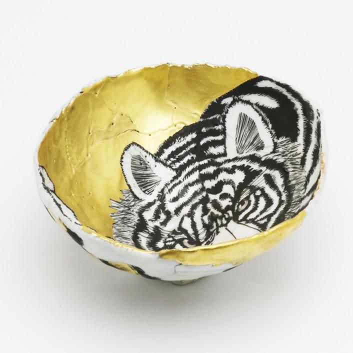 虎 抹茶碗｜井上雅子 - 縁煌 (えにしら) オンラインショップ ｜公式