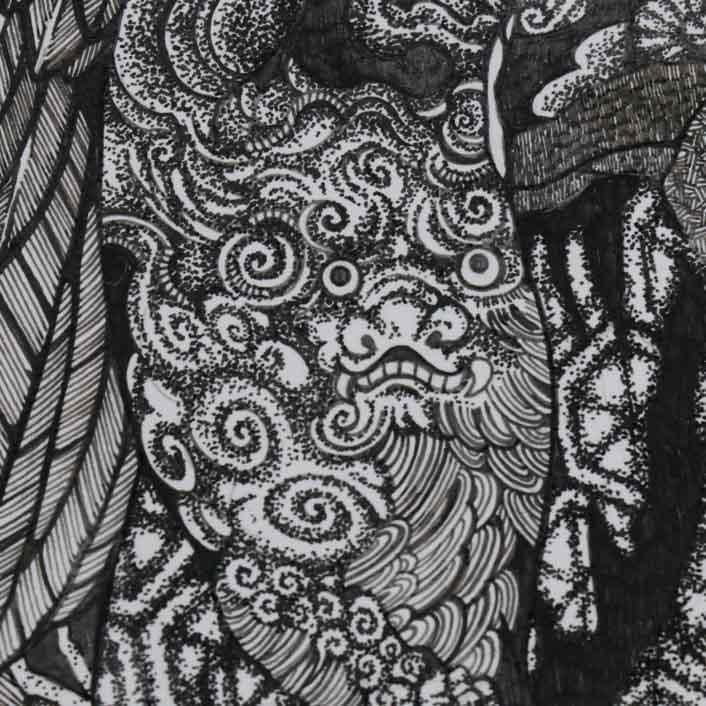 天狗 額｜北村紗希 - 縁煌 (えにしら) オンラインショップ