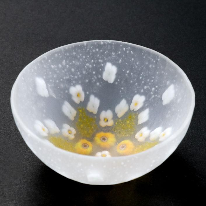 大変珍しい吹きガラスの象★ムリーニ★ bloom yellow 酒器｜杉原倫子 - 縁煌 (えにしら) オンラインショップ