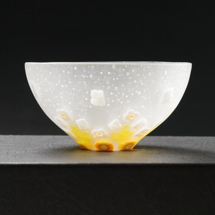 大変珍しい吹きガラスの象★ムリーニ★ bloom yellow 酒器｜杉原倫子 - 縁煌 (えにしら) オンラインショップ