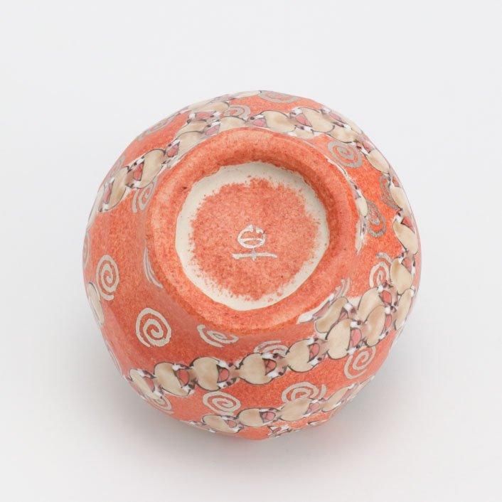 文鳥紋ぐるぐる ぐい吞 (シナモン文鳥)｜山浦早織 - 縁煌 (えにしら