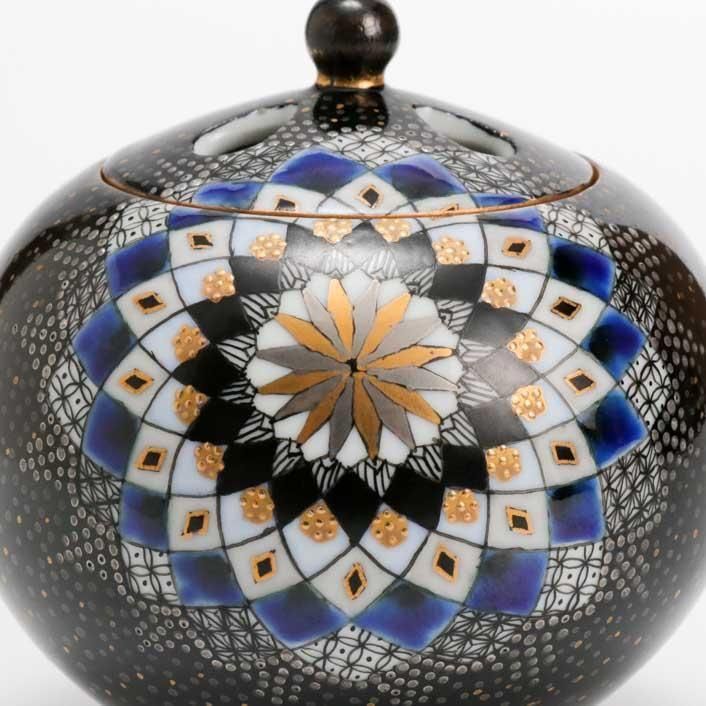 金白金細描彩 香炉｜石冨 俊二郎 - 縁煌 (えにしら) オンライン