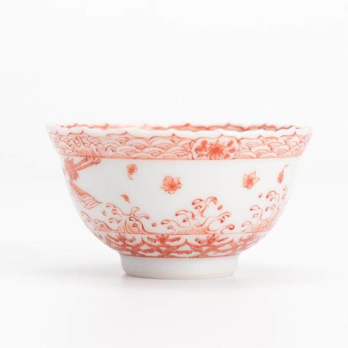 赤絵鶴図 盃｜野上映翠 - 縁煌 (えにしら) オンラインショップ ｜公式