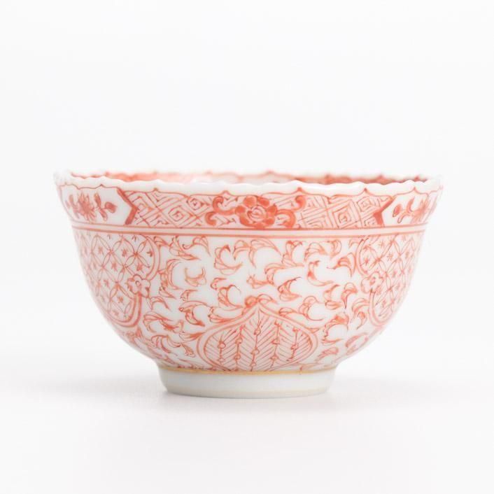 孔雀図 赤唐草 盃｜野上映翠 - 縁煌 (えにしら) オンラインショップ