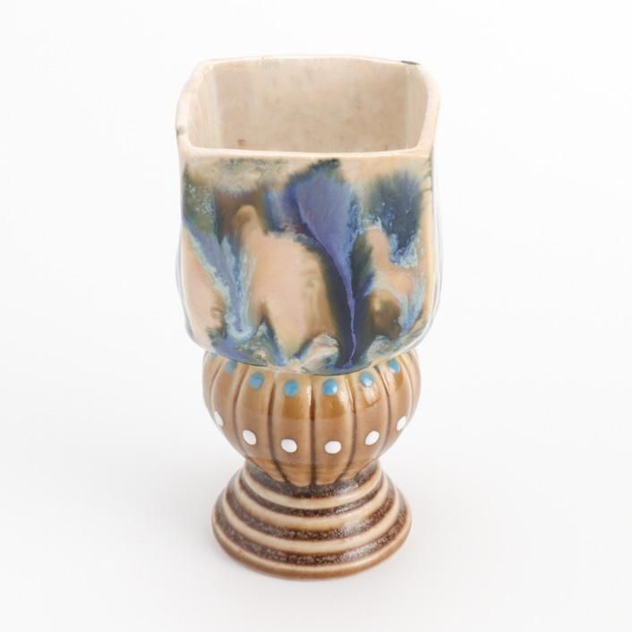 陶芸家 美術家 伊藤公象 酒器 酒杯 器 pearl blue 箱なし 陶芸家