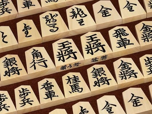 やま屋三寸脚付き将棋盤セット（駒＆駒台付き） (本製 国産 3寸