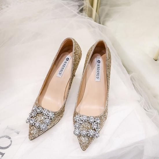 【新品未開封】☆JIMMY CHOO☆グリッターパンプス☆38/25cm☆