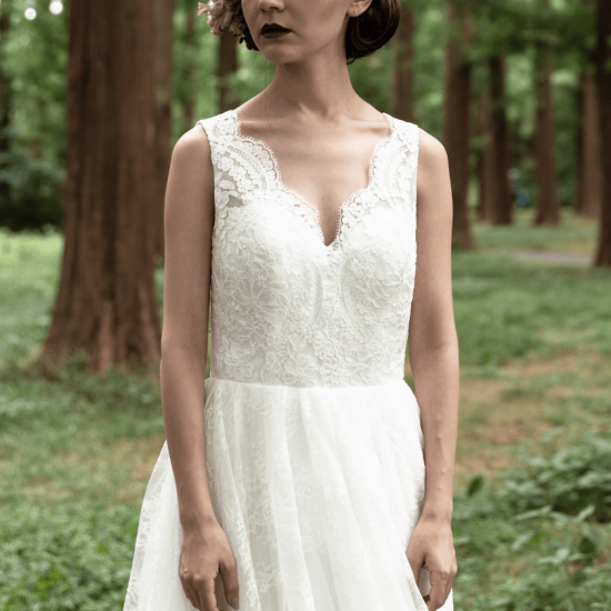 限定数のみ！ dress production 総レース刺繍 ウエディングドレス