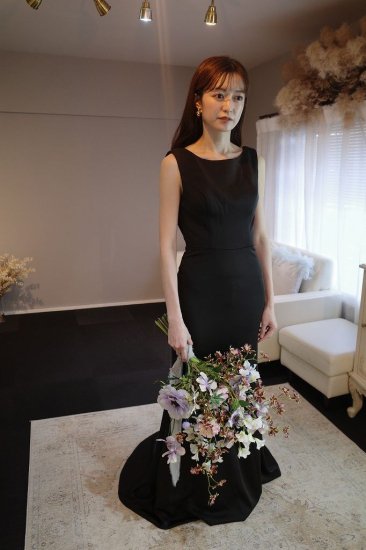 ドレスプロダクション　ソフトマーメイドドレス　ブラック