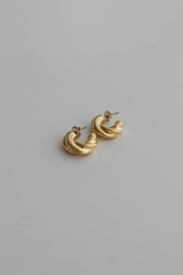 twisted earring<br>gold