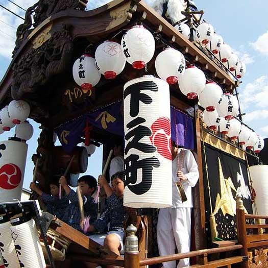 【新品未使用】広町七深 法被 ◇桶型提灯 13号 中之町型 ※防水加工済み - 人形工房 アート