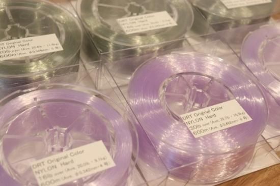 DRT ナイロンハードライン 25lb-パープル DRT オリジナルカラー ナイロンライン ハード 25lb クリアパープル