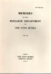MEMOIRS OF THE RESEARCH DEPARTMENT OF THE TOYO BUNKONo.70