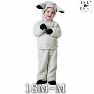 ハロウィン ベビーコスチューム 着ぐるみ キッズ 子羊 羊 もこもこ ふわふわ かわいい お呼ばれ アニバーサリー 写真 18M 2T 4T XS S M
